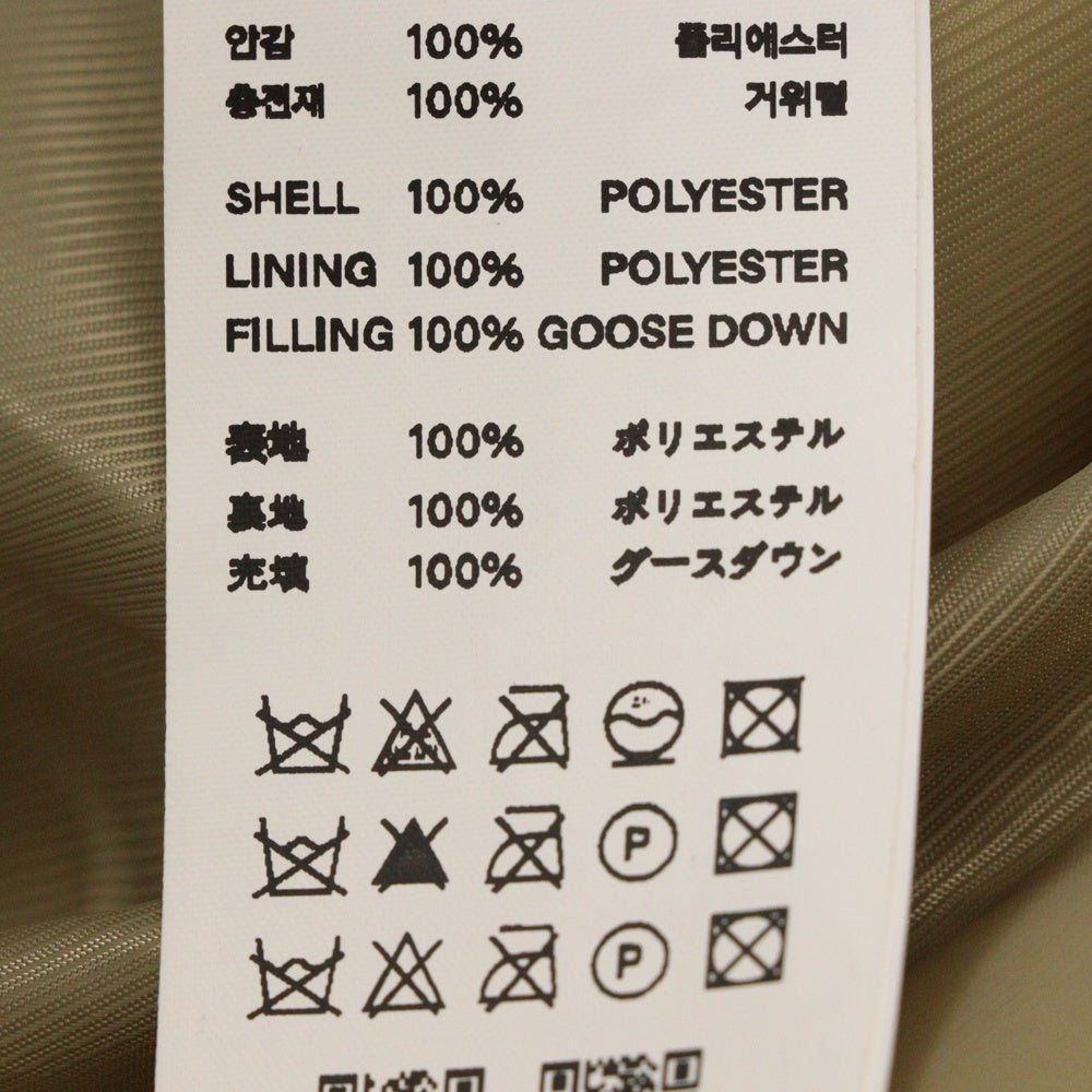 THUG CLUB(サグクラブ) 23AW Cave Goose Down Vest ケーブグースダウンベスト TC23PA02 ベージュ