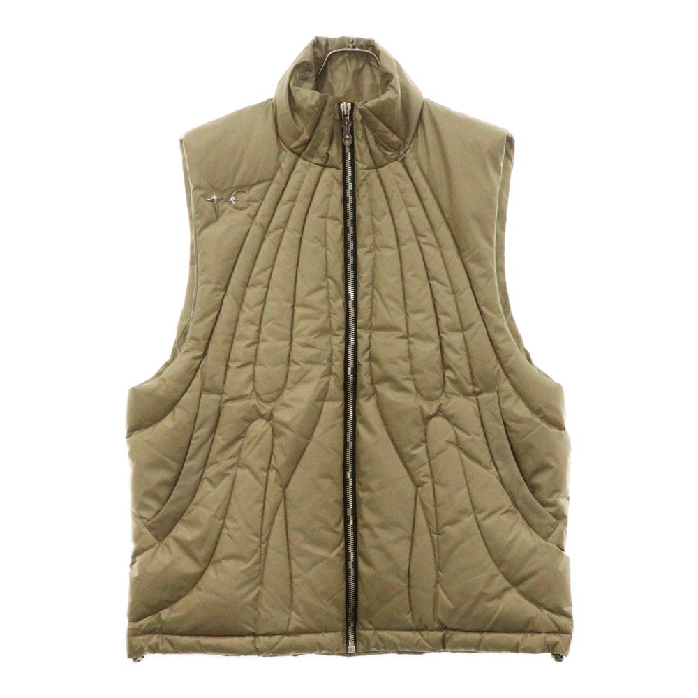 THUG CLUB(サグクラブ) 23AW Cave Goose Down Vest ケーブグースダウンベスト TC23PA02 ベージュ