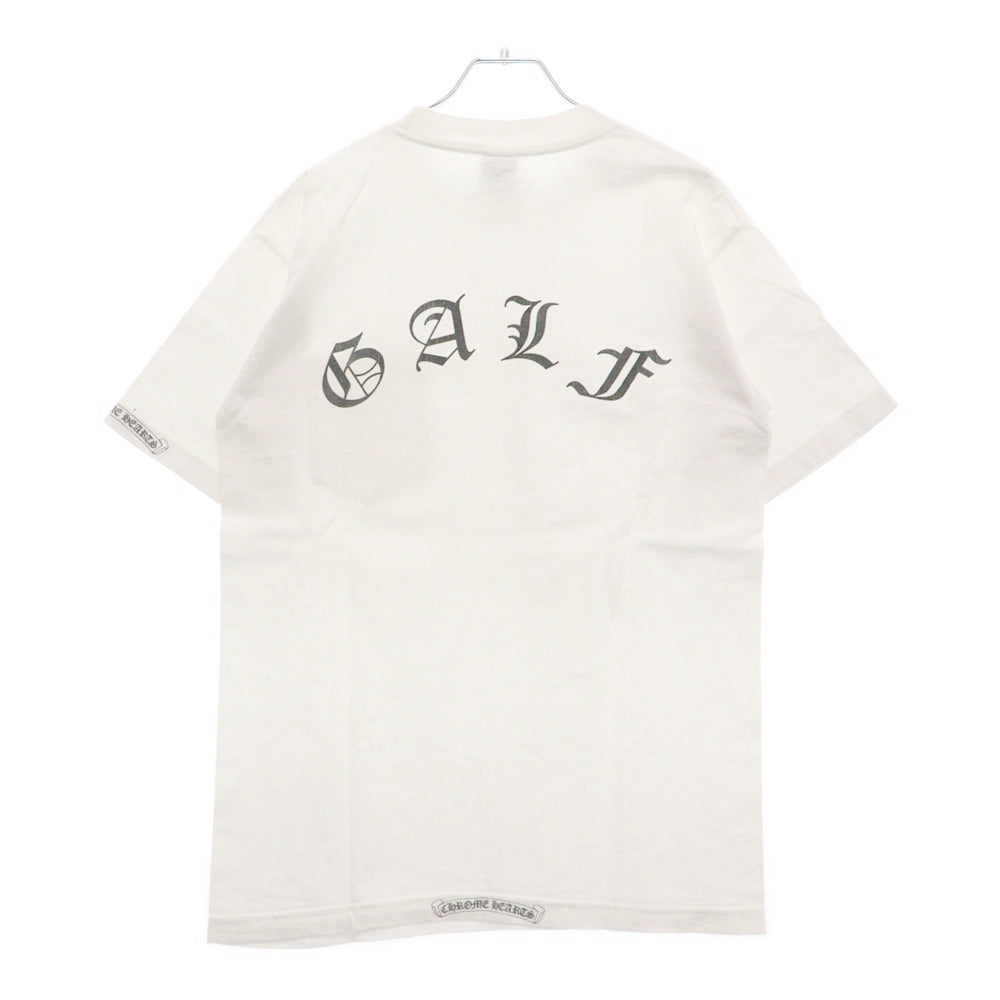 CHROME HEARTS(クロムハーツ) OLD GALF バックプリント 半袖Tシャツ カットソー ホワイト