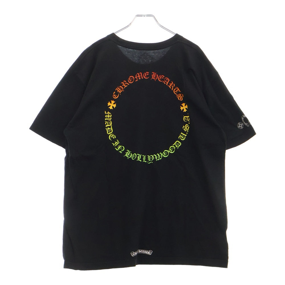 CHROME HEARTS(クロムハーツ) CH T-SHRT グラデーションサークルロゴプリント 半袖Tシャツ カットソー ブラック