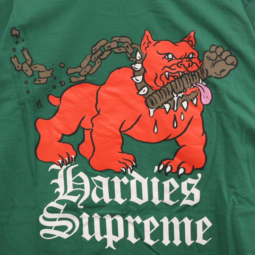 SUPREME(シュプリーム) 23SS Hardies Dog Tee ハーディーズドッグ半袖Tシャツ カットソー グリーン