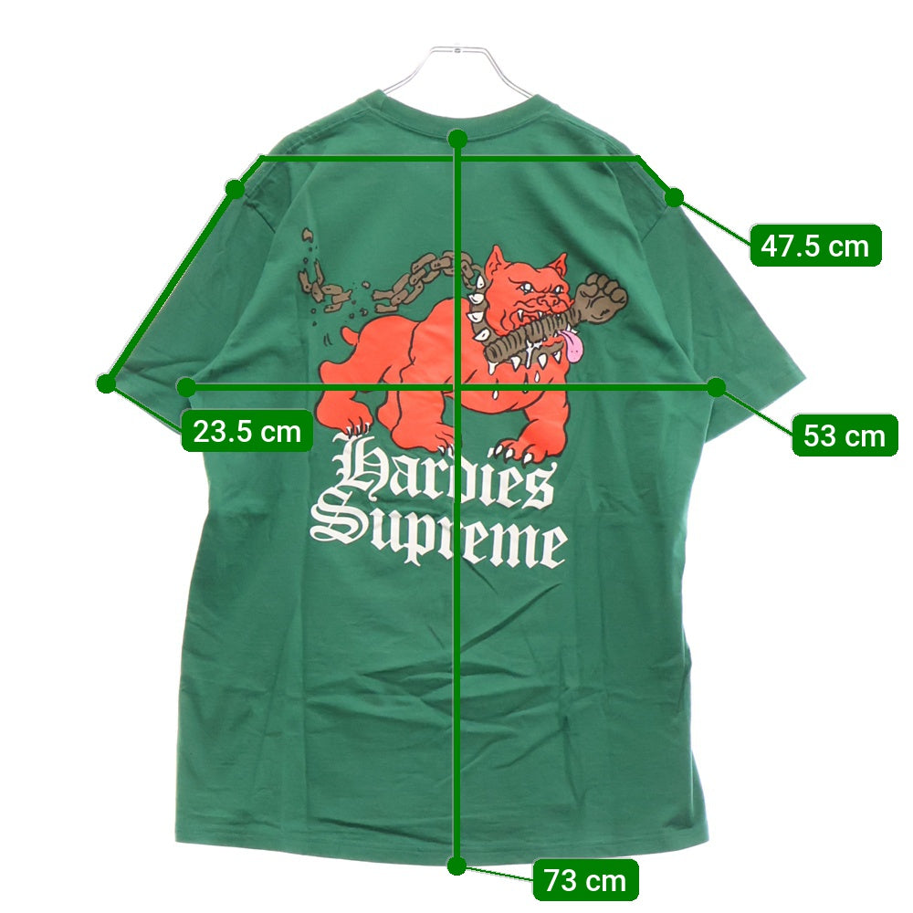 SUPREME(シュプリーム) 23SS Hardies Dog Tee ハーディーズドッグ半袖Tシャツ カットソー グリーン