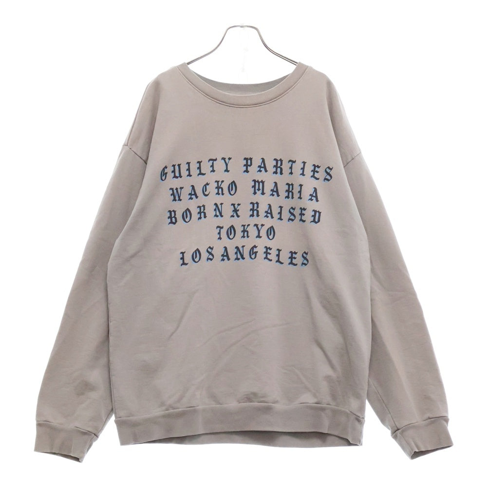 WACKO MARIA(ワコマリア) 20AW BORN X RAISED ボーンアンドレイズド クルーネックスウェットトレーナー グレー