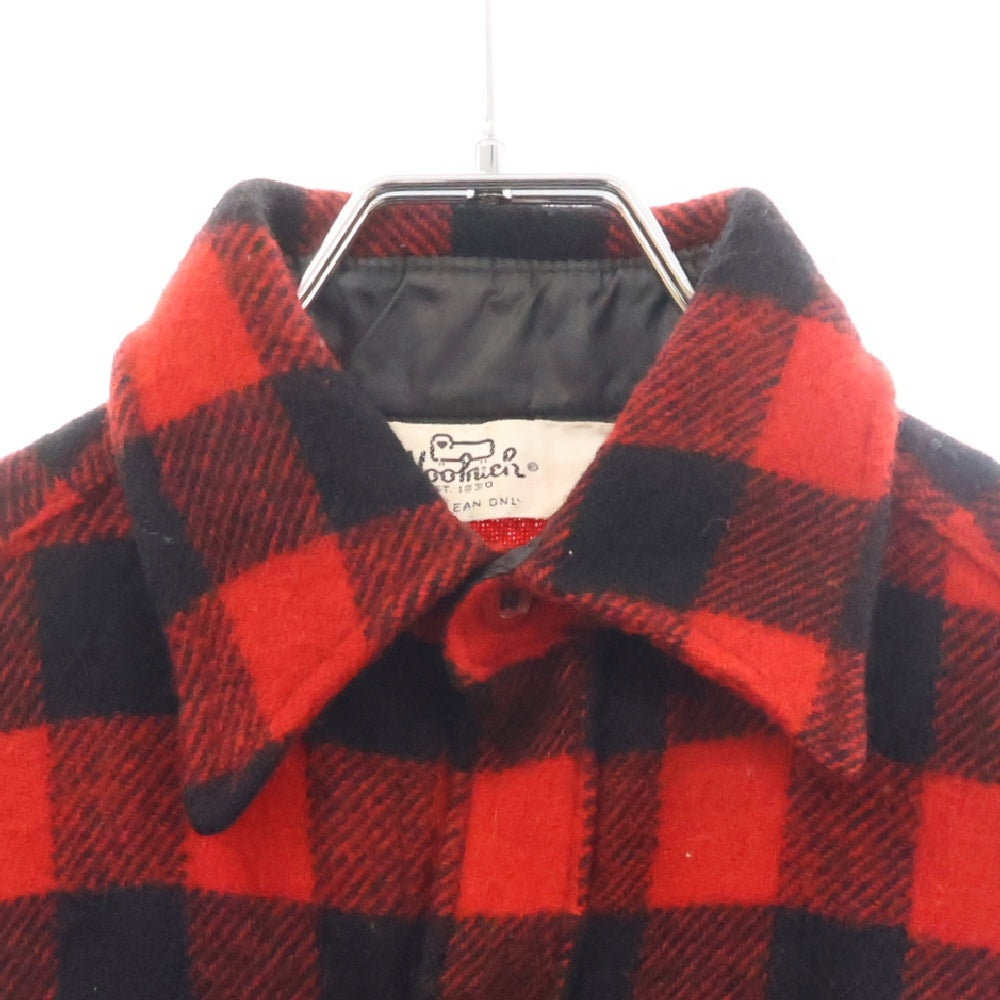 WOOLRICH(ウールリッチ) 60-70s チェック柄 長袖シャツ レッド/ブラック