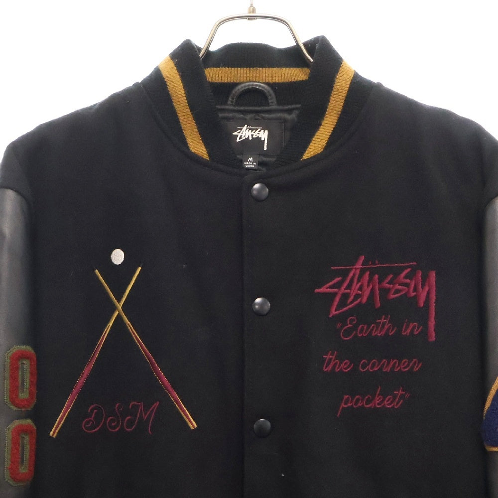 STUSSY(ステューシー) 20AW 40TH ANNIVERSARY IST VARSITY JACKET 40周年記念 バーシティジャケット スタジャン 315165 ブラック