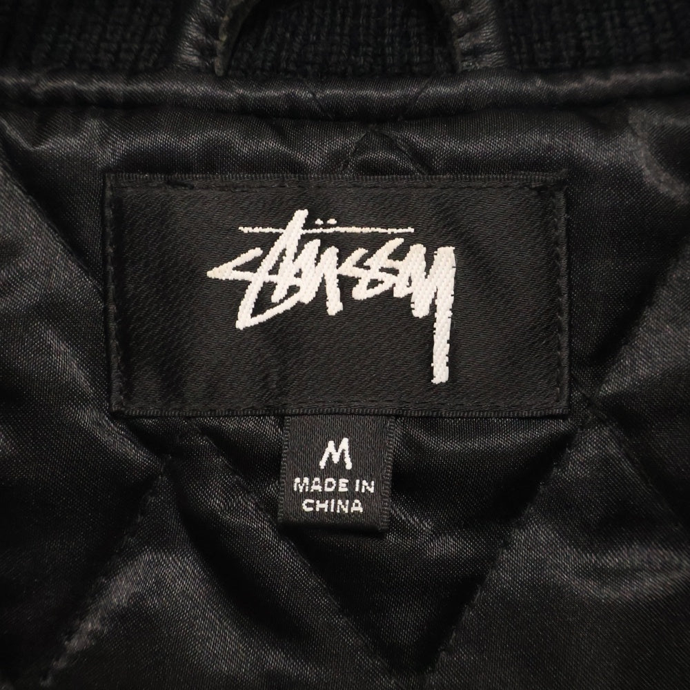 STUSSY(ステューシー) 20AW 40TH ANNIVERSARY IST VARSITY JACKET 40周年記念 バーシティジャケット スタジャン 315165 ブラック
