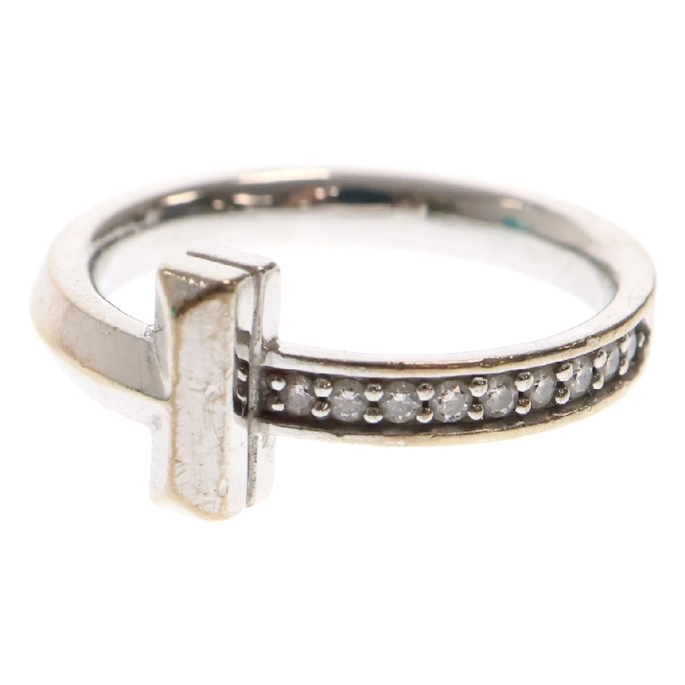 TIFFANY & Co.(ティファニー) Tワン リング ダイヤモンド K18WG ホワイトゴールド
