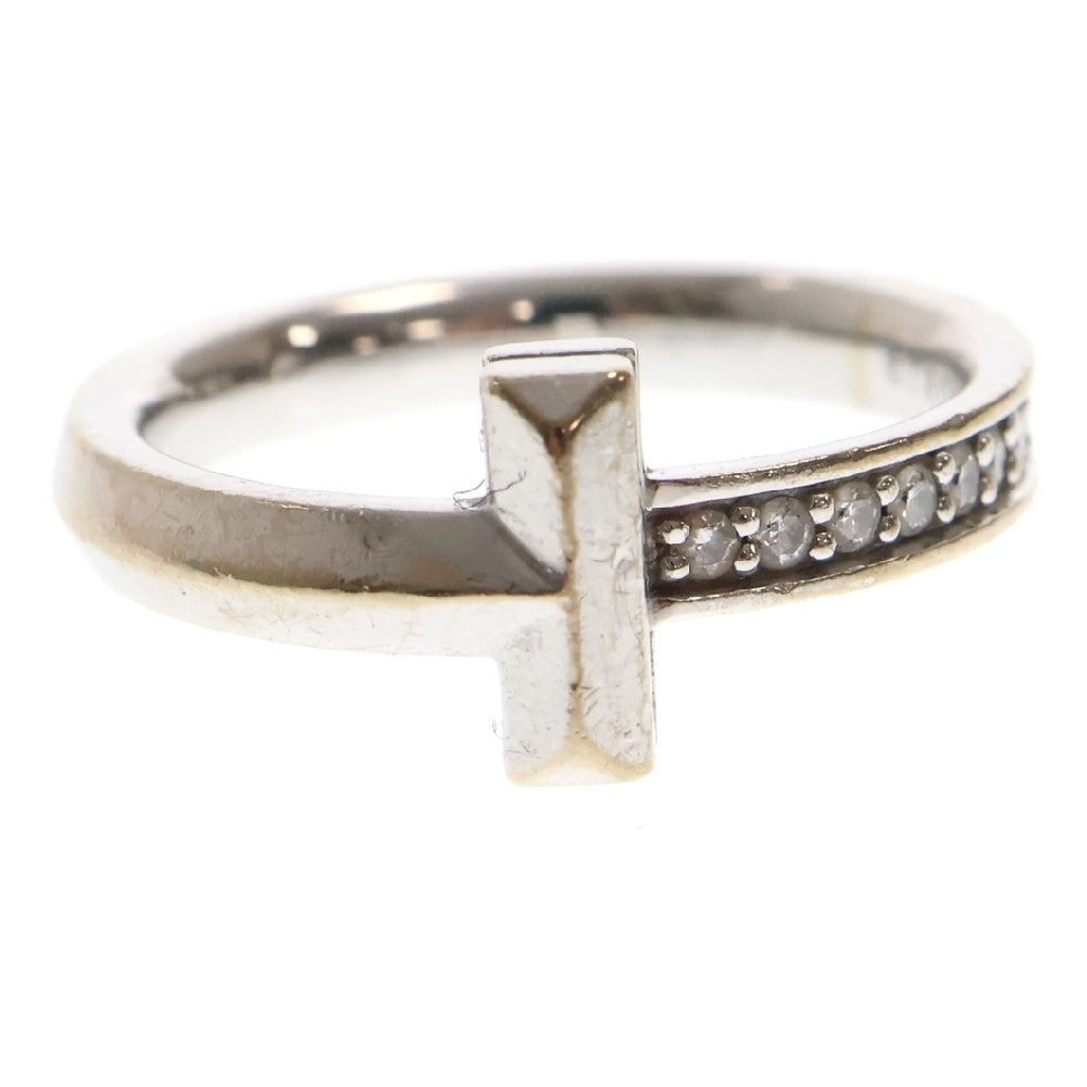TIFFANY & Co.(ティファニー) Tワン リング ダイヤモンド K18WG ホワイトゴールド
