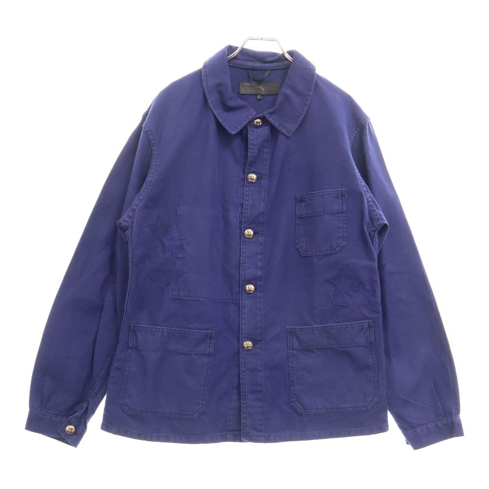 CHROME HEARTS(クロムハーツ) FRENCH WORK JACKET STAR PATCH スターパッチ フレンチワークジャケット ブルー