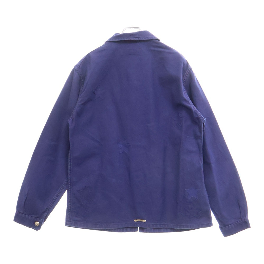 CHROME HEARTS(クロムハーツ) FRENCH WORK JACKET STAR PATCH スターパッチ フレンチワークジャケット ブルー