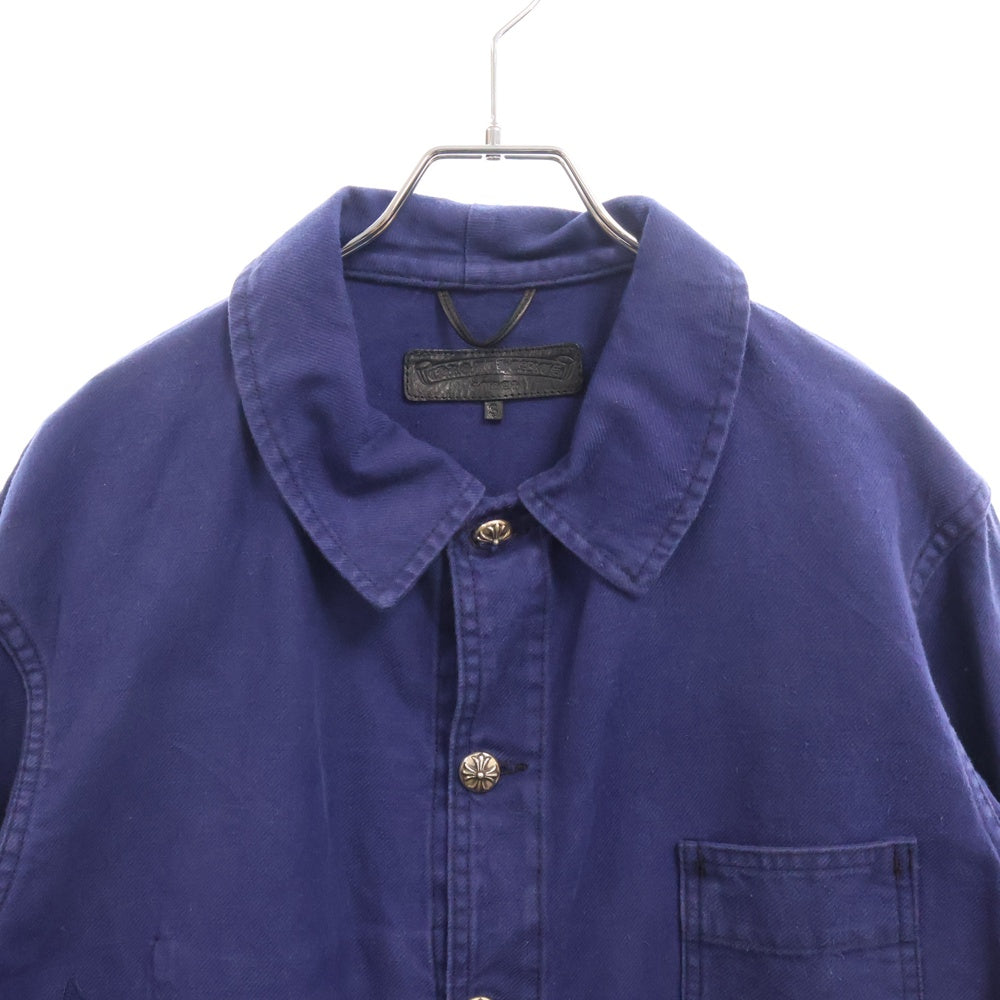 CHROME HEARTS(クロムハーツ) FRENCH WORK JACKET STAR PATCH スターパッチ フレンチワークジャケット ブルー