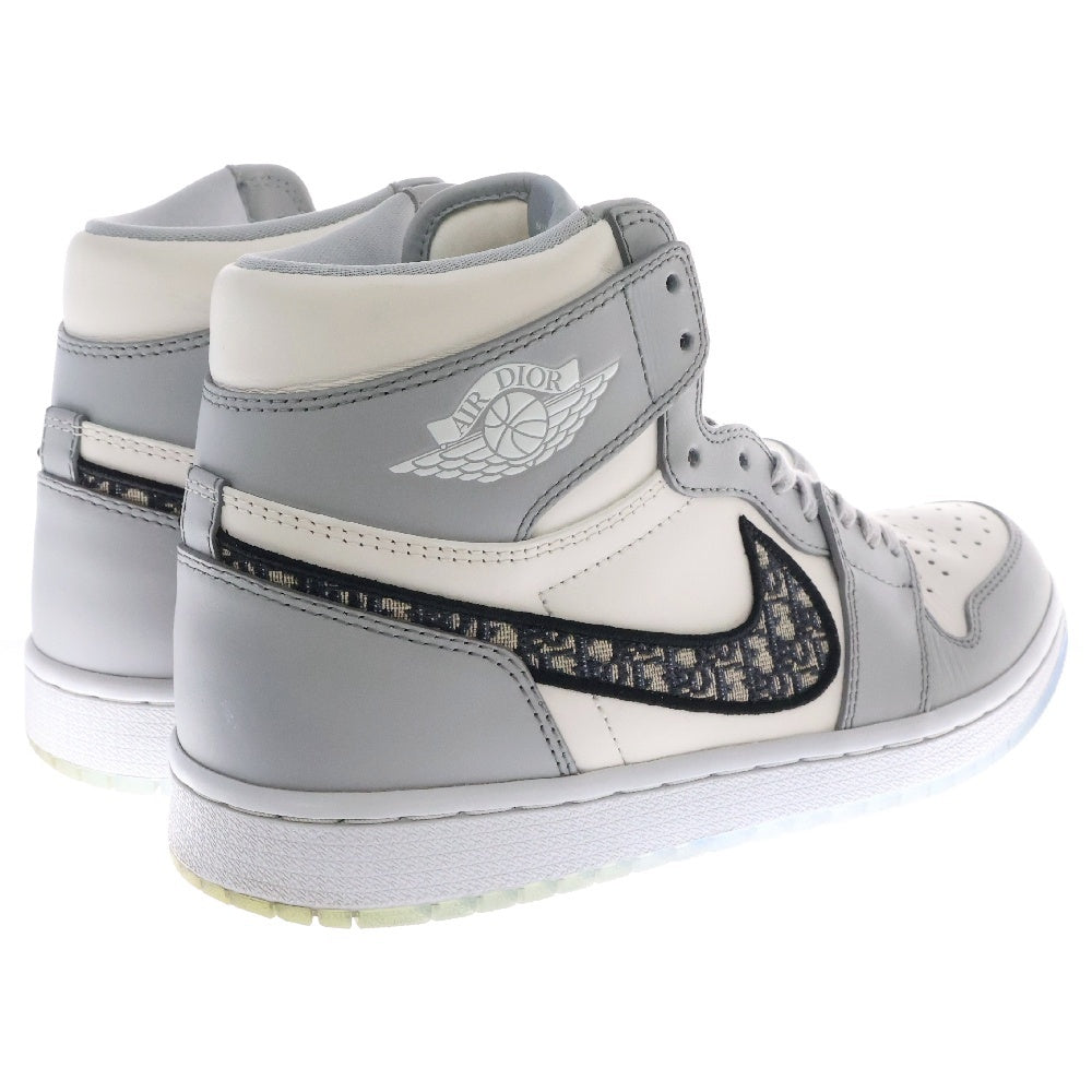 NIKE(ナイキ) ×DIOR AIR JORDAN 1 HIGH OG CN8607-002 エアジョーダン1ハイオージー ディオール ハイカットスニーカー シューズ エアディオール US8/26cm グレー