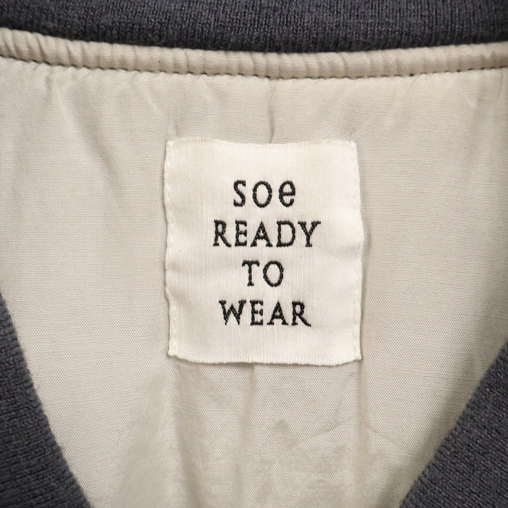 SOE(ソーイ) 別注 Faded Bomber Jacket フェイデッドボンバージャケット 1253-41-901 グレー