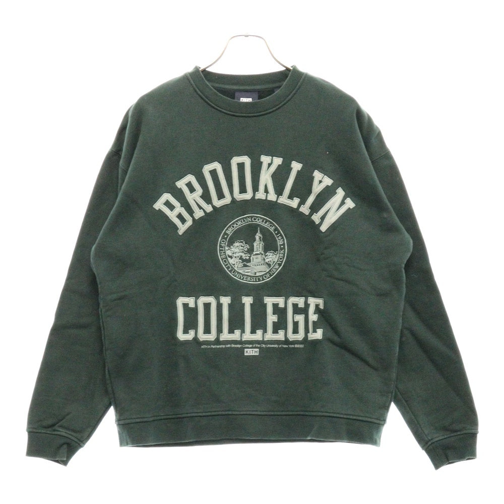 KITH(キス) キス × ラッセルアスレティック For CUNY Brooklyn College Crewneck ブルックリンカレッジ クルーネックスウェットトレーナー KHM030771