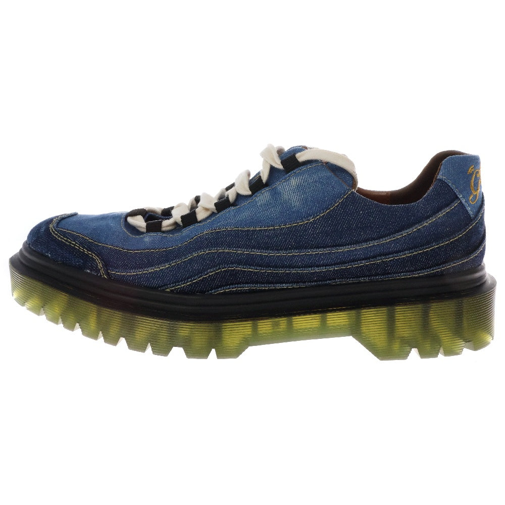 glamb(グラム) 23SS Denim Gradation Shoes デニムグラデーションシューズ ローカットスニーカー GB0223/AC05 インディゴブルー 4/28.5cm