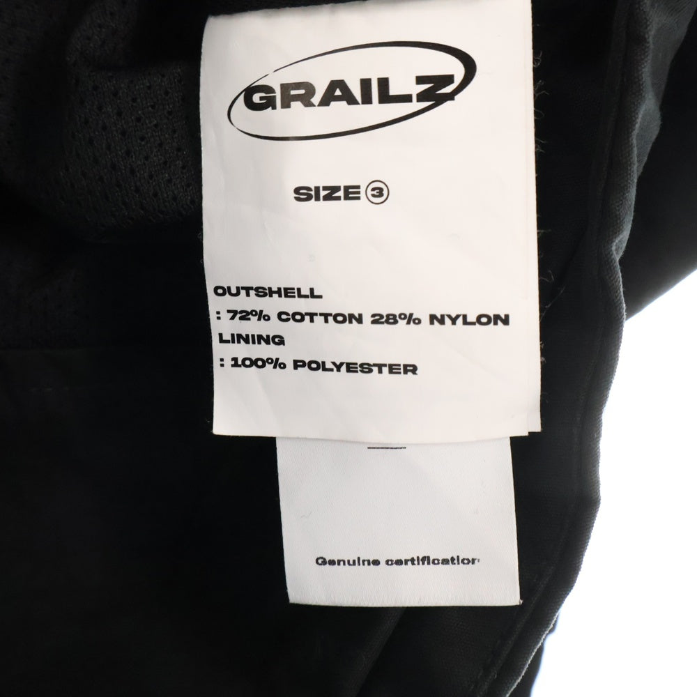 GRAILZ(グレイルズ) 23SS FLIGHT SHELL JACKET フライトシェルジャケット GR23SSMO05 ブラック