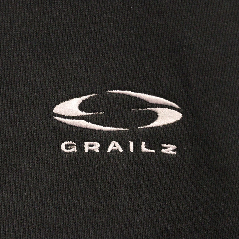 GRAILZ(グレイルズ) 23SS ESSENTIAL OVERSIZED HOODIE エッセンシャルロゴオーバーサイズプルオーバーフーディパーカー GR23SSMH04 ブラック