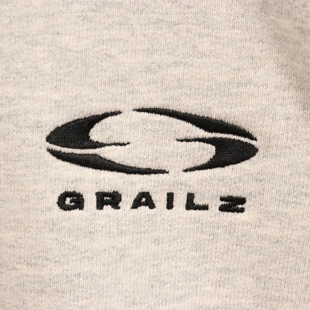 GRAILZ(グレイルズ) 23SS ESSENTIAL OVERSIZED HOODIE エッセンシャルロゴオーバーサイズプルオーバーフーディパーカー GR23SSMH04 グレー