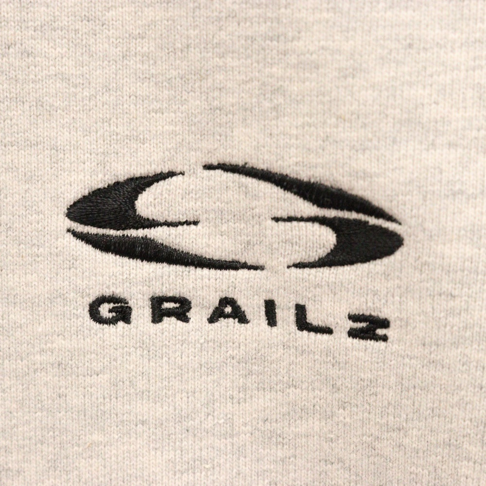 GRAILZ(グレイルズ) 23SS ESSENTIAL OVERSIZED HOODIE エッセンシャルロゴオーバーサイズプルオーバーフーディパーカー GR23SSMH04 グレー