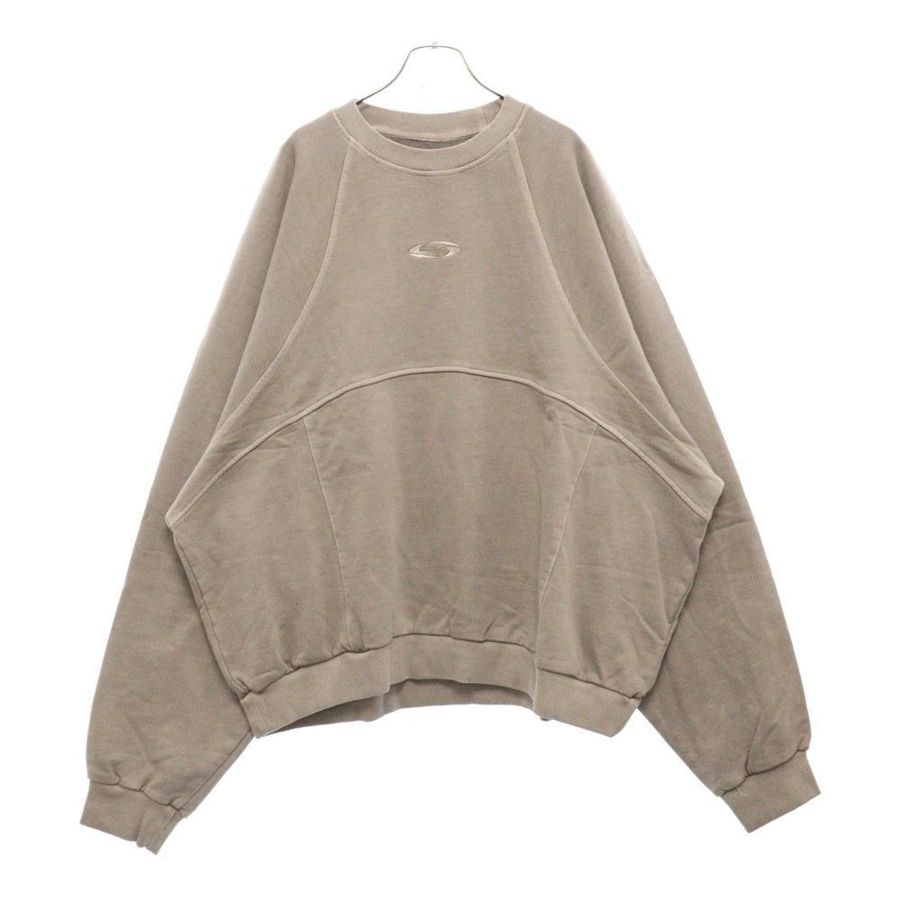 GRAILZ(グレイルズ) 23SS P. DYED STREAMLINE SWEAT ピグメントダイロゴスウェットトレーナー GR23SSMM01 ライトグレー