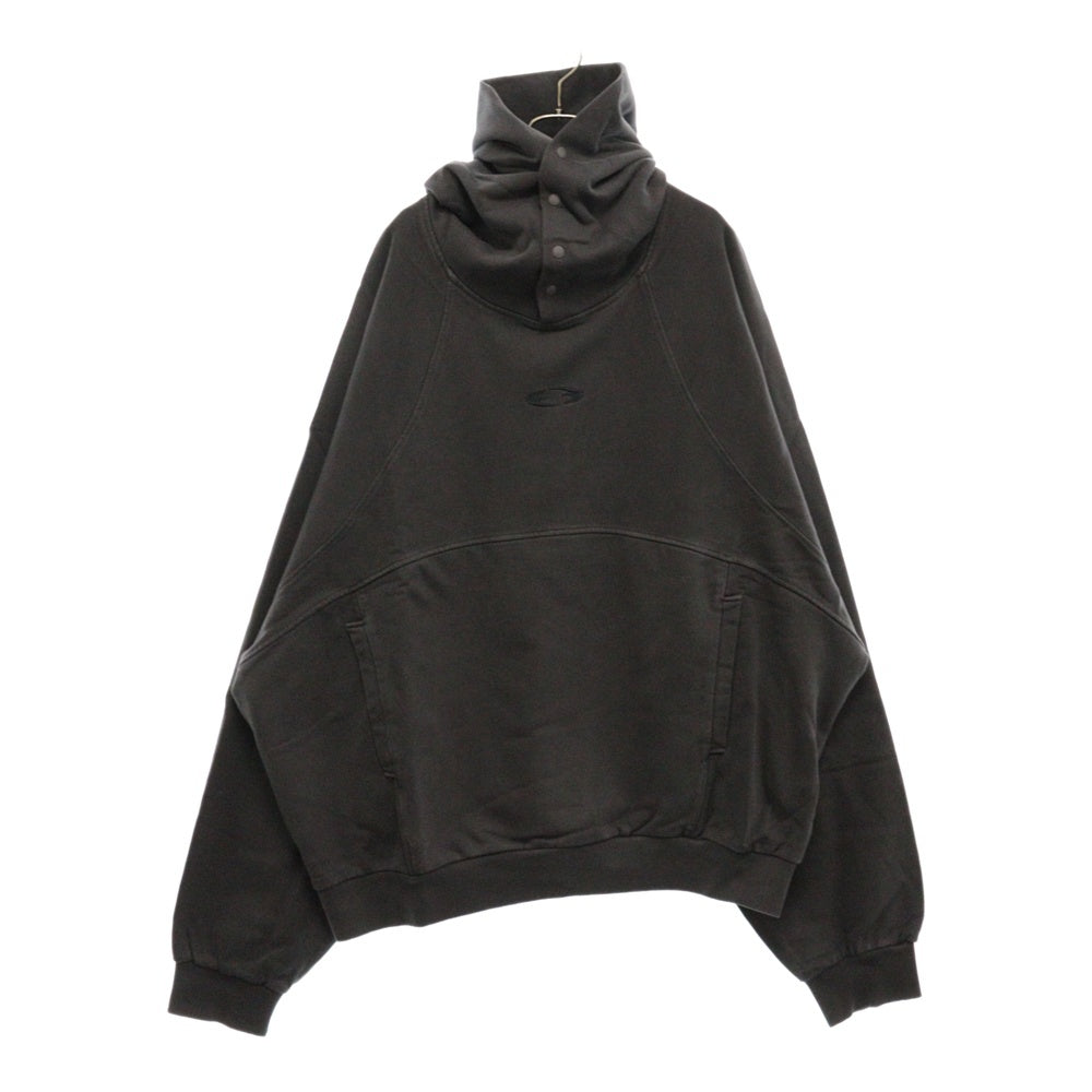 GRAILZ(グレイルズ) 23SS P. DYED STREAMLINE HOODIE ピグメントダイロゴプルオーバーフーディパーカー GR23SSMH02 ピグメントブラック