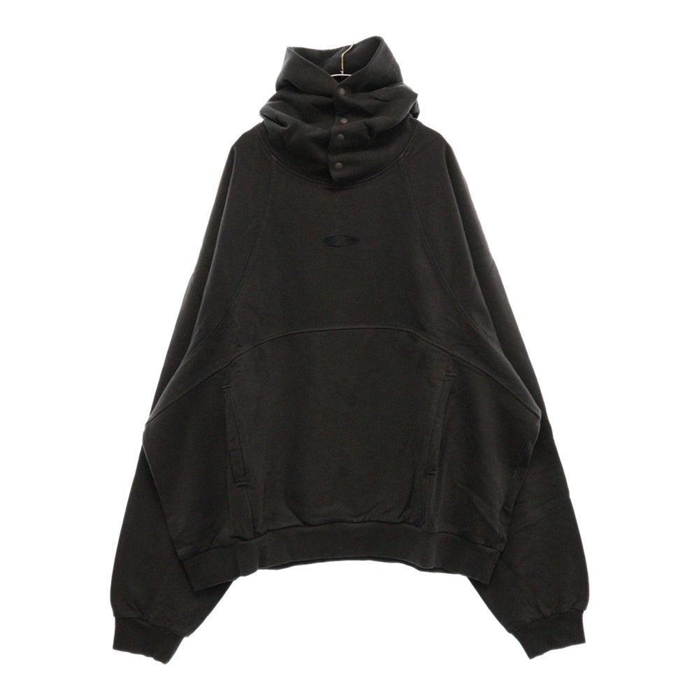 GRAILZ(グレイルズ) 23SS P. DYED STREAMLINE HOODIE ピグメントダイロゴプルオーバーフーディパーカー GR23SSMH02 ピグメントブラック