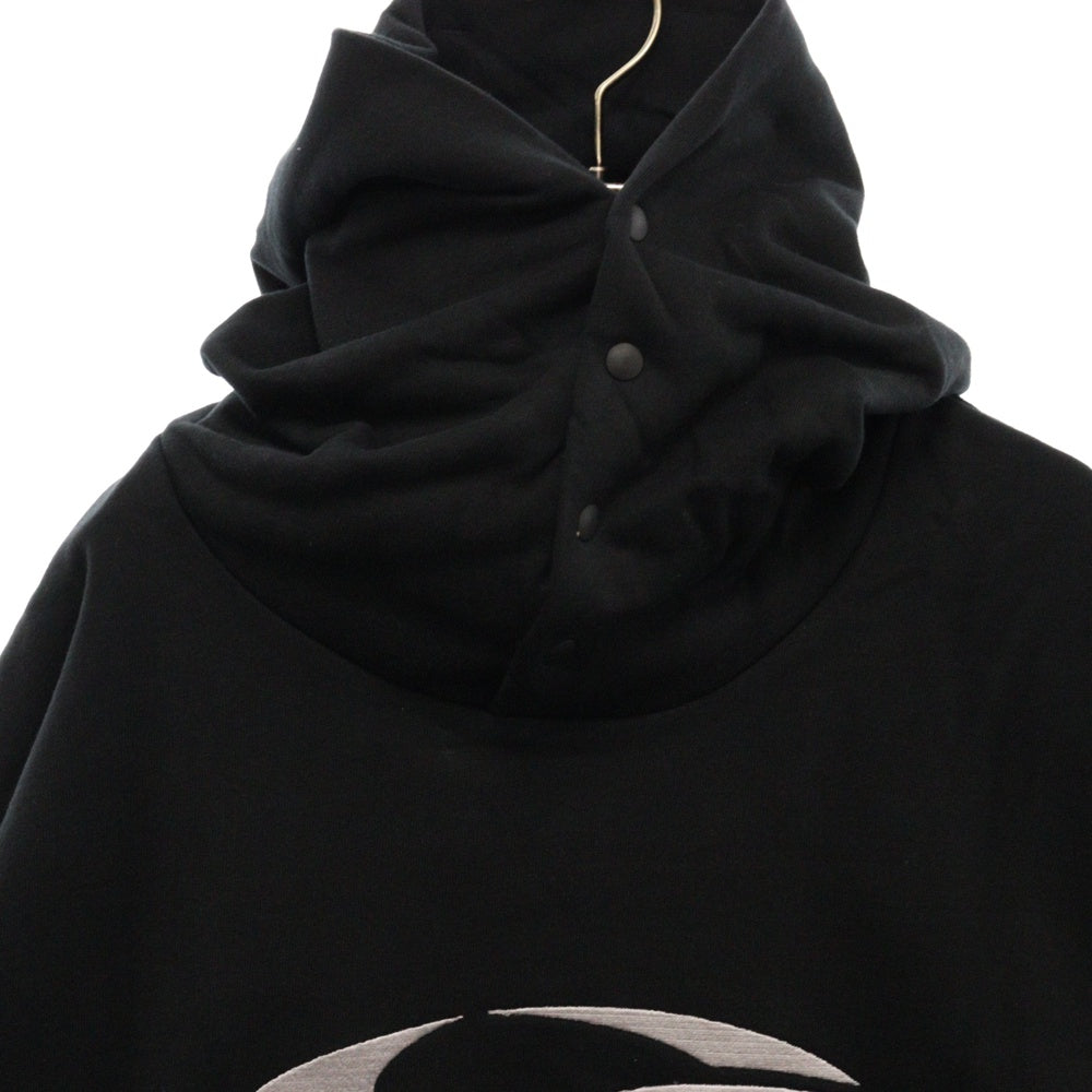 GRAILZ(グレイルズ) 23SS OVAL LOGO HOODIE オーバルロゴプルオーバーフーディーパーカー GR23SSMH01 ブラック