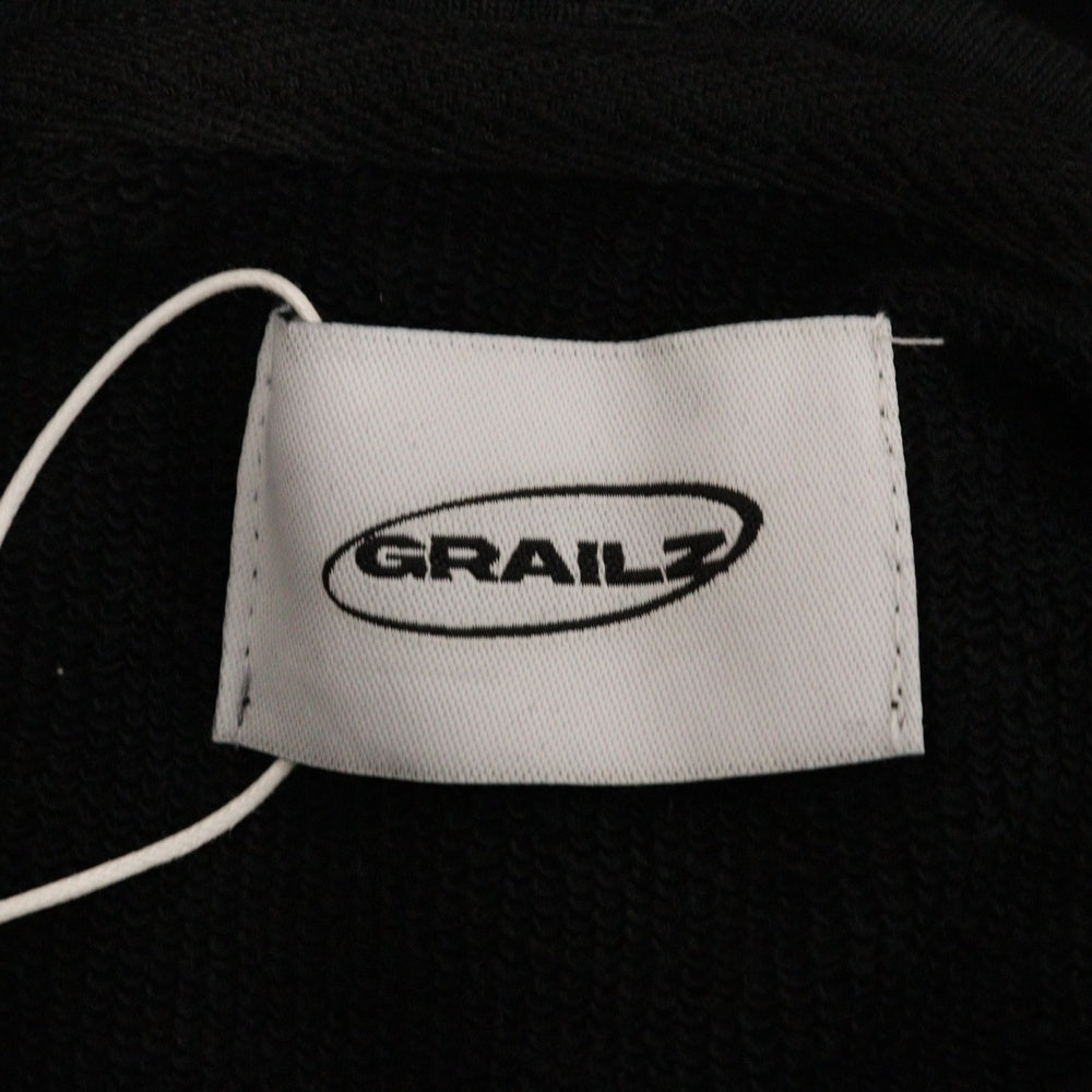 GRAILZ(グレイルズ) 23SS OVAL LOGO HOODIE オーバルロゴプルオーバーフーディーパーカー GR23SSMH01 ブラック