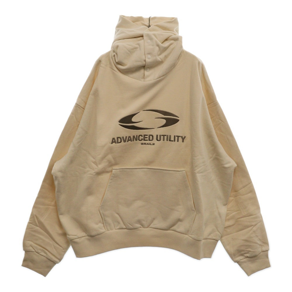 GRAILZ(グレイルズ) 23SS OVAL LOGO HOODIE オーバルロゴプルオーバーフーディーパーカー GR23SSMH01 クリーム
