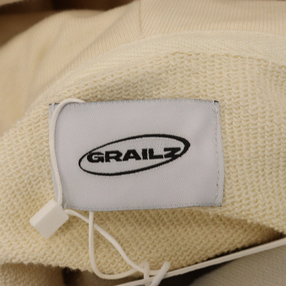 GRAILZ(グレイルズ) 23SS OVAL LOGO HOODIE オーバルロゴプルオーバーフーディーパーカー GR23SSMH01 クリーム