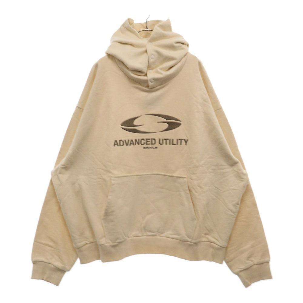 GRAILZ(グレイルズ) 23SS OVAL LOGO HOODIE オーバルロゴプルオーバーフーディーパーカー GR23SSMH01 クリーム