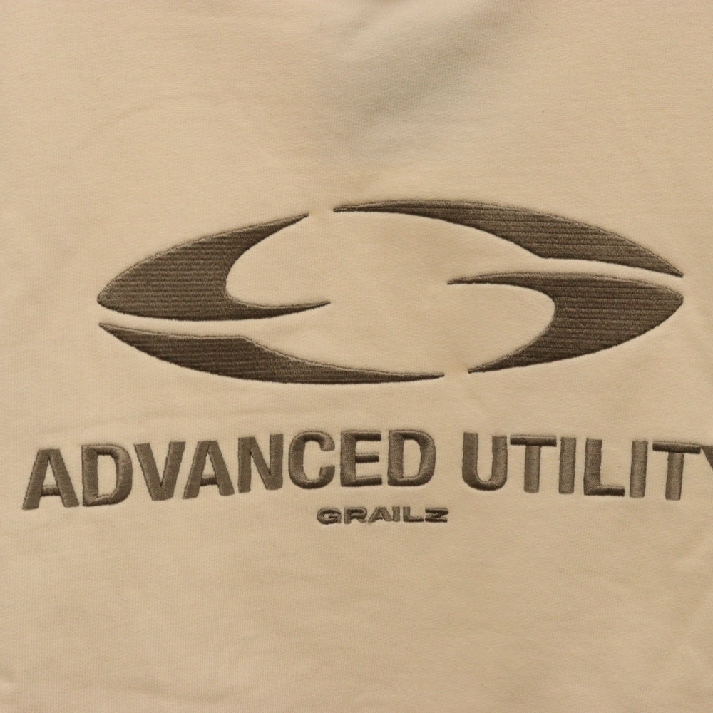 GRAILZ(グレイルズ) 23SS OVAL LOGO HOODIE オーバルロゴプルオーバーフーディーパーカー GR23SSMH01 クリーム