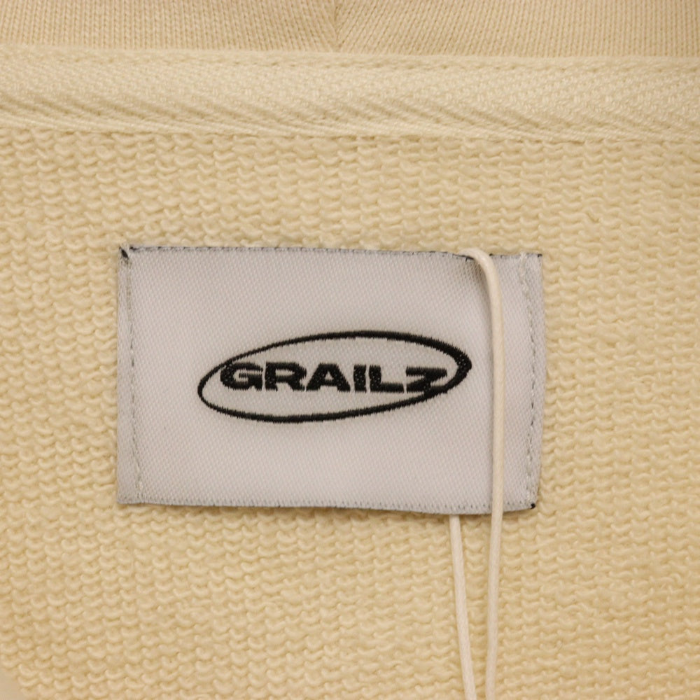 GRAILZ(グレイルズ) 23SS OVAL LOGO HOODIE オーバルロゴプルオーバーフーディーパーカー GR23SSMH01 クリーム