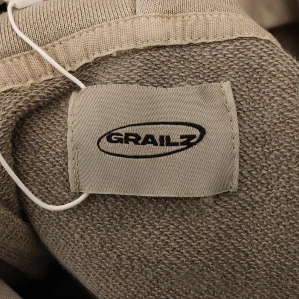 GRAILZ(グレイルズ) 23SS P. DYED STREAMLINE HOODIE ピグメントダイロゴプルオーバーフーディパーカー GR23SSMH02 トープ/ベージュ
