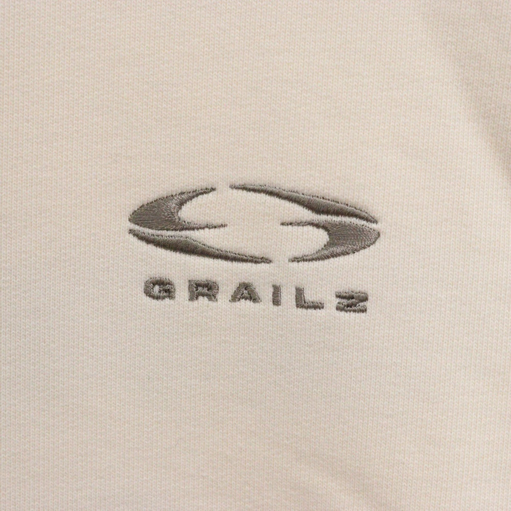 GRAILZ(グレイルズ) 23SS ESSENTIAL OVERSIZED HOODIE エッセンシャルロゴオーバーサイズプルオーバーフーディパーカー GR23SSMH04 クリーム