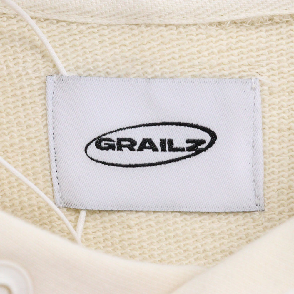 GRAILZ(グレイルズ) 23SS ESSENTIAL OVERSIZED HOODIE エッセンシャルロゴオーバーサイズプルオーバーフーディパーカー GR23SSMH04 クリーム