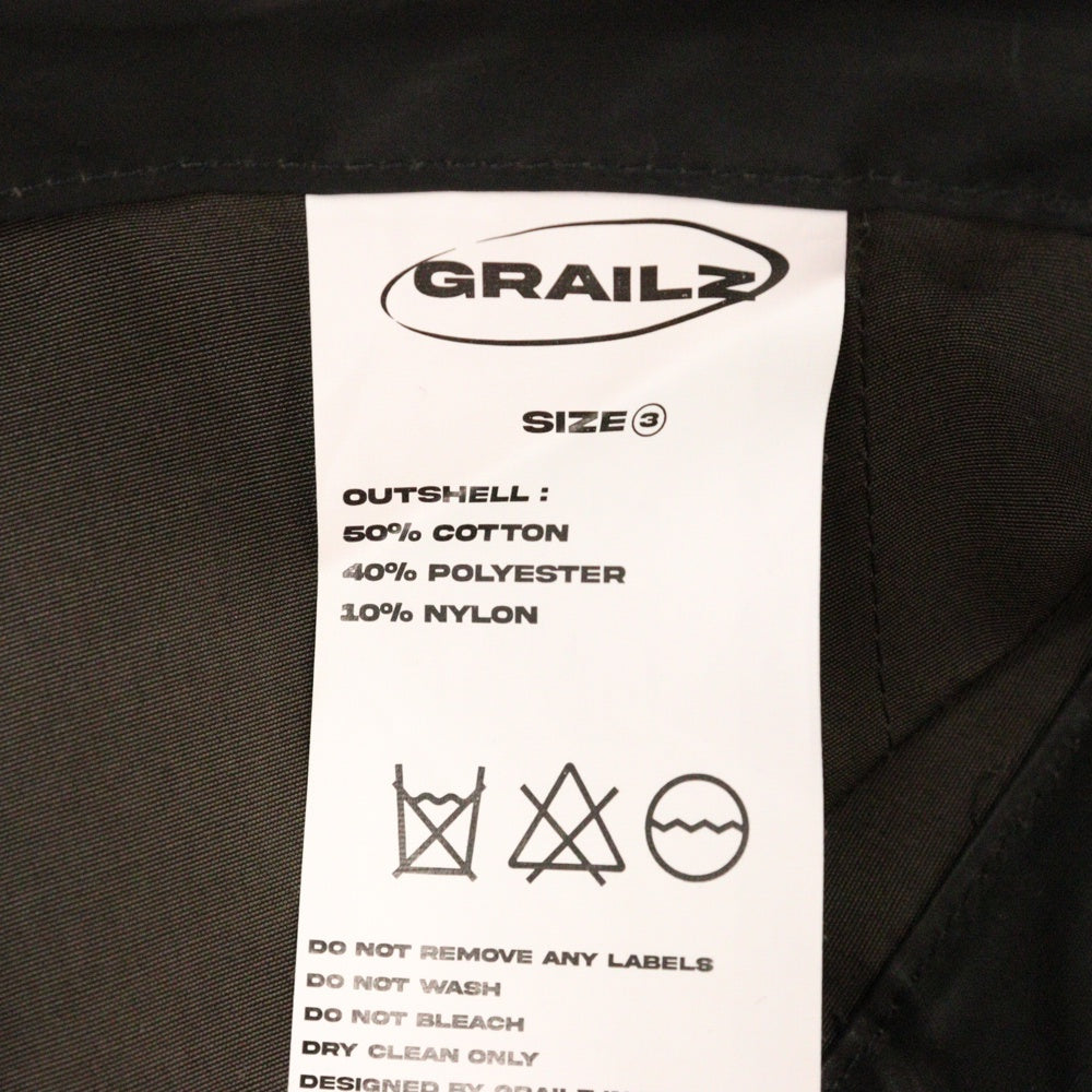 GRAILZ(グレイルズ) 23SS AFV CARGO PANTS ジップデザインカーゴパンツ GR23SSMP03 ブラック