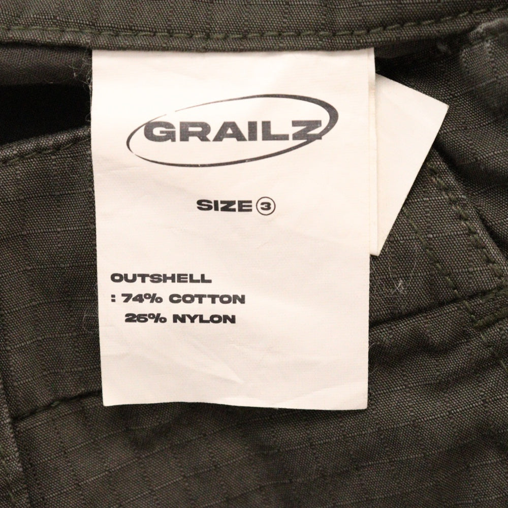 GRAILZ(グレイルズ) 23SS OVAL LARGE FIT CARGO PANTS オーバルラージカーゴパンツ GR23SSMP07 チャコールグレー