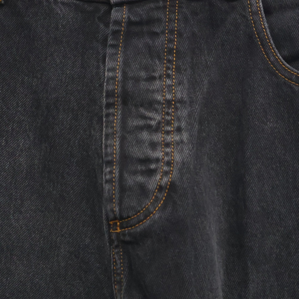 Y/PROJECT(ワイプロジェクト) 22SS CLASSIC PEEP SHOW JEAN ウエストカットアウトデニムパンツ JEAN30-S22 ブラック