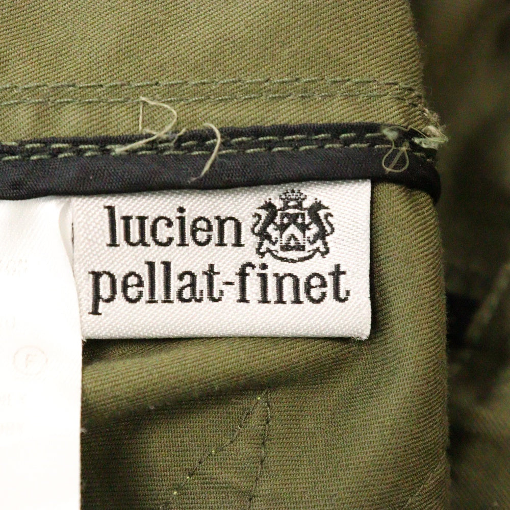 lucien pellat-finet(ルシアンペラフィネ) スカルロゴワッペンミリタリーコート カーキ