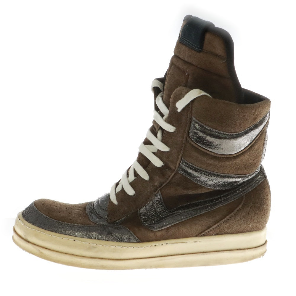 Rick Owens(リックオウエンス) 初期 ジオバスケット ハイカットスニーカー スエードシューズ ブラウン