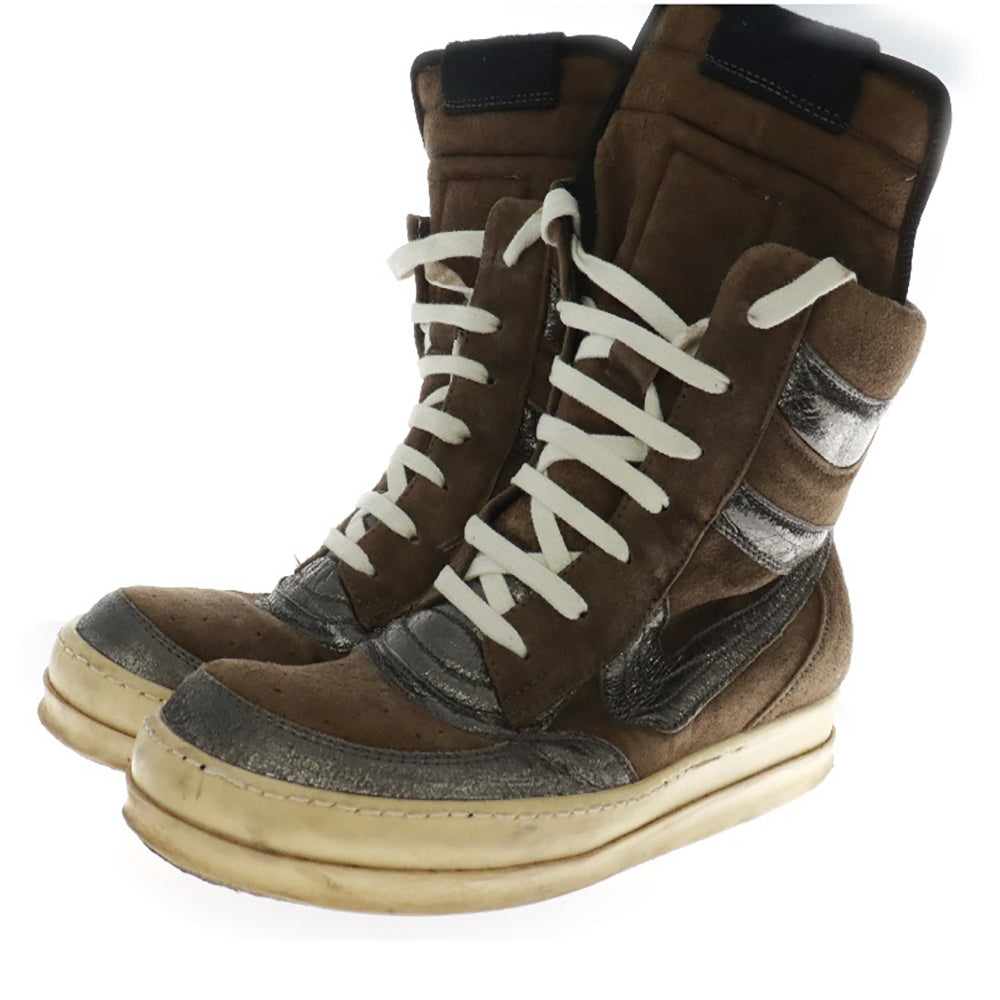 Rick Owens(リックオウエンス) 初期 ジオバスケット ハイカットスニーカー スエードシューズ ブラウン