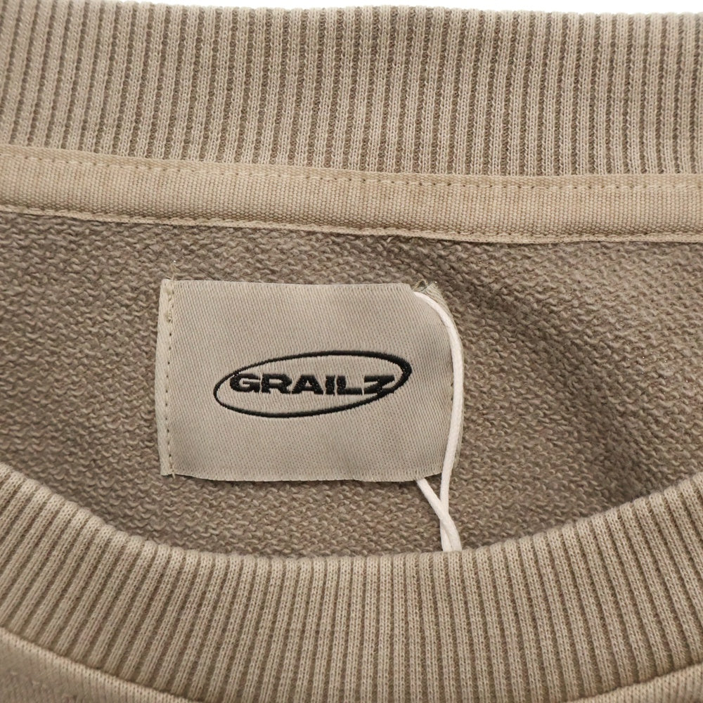GRAILZ(グレイルズ) 23SS P. DYED STREAMLINE SWEAT ピグメントダイロゴスウェットトレーナー GR23SSMM01 トープ/ベージュ