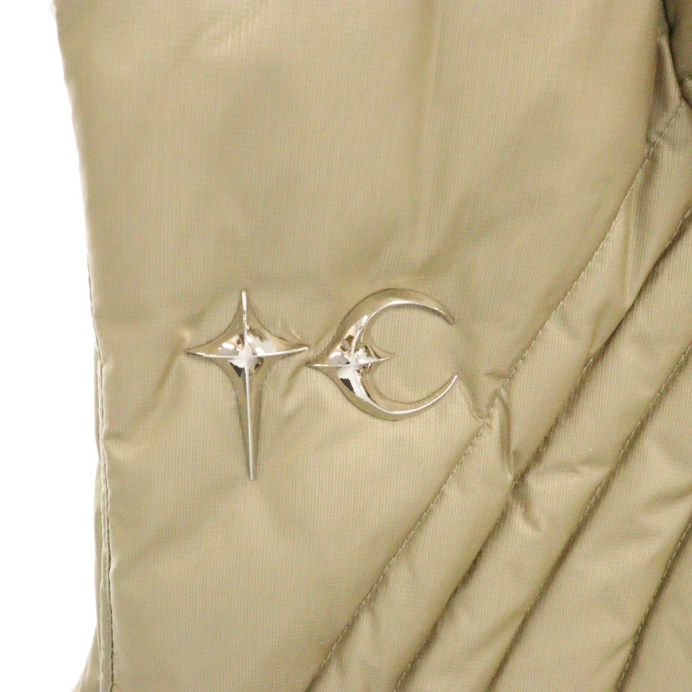 THUG CLUB(サグクラブ) 23AW Cave Goose Down Vest ケーブグースダウンベスト TC23PA02 ベージュ