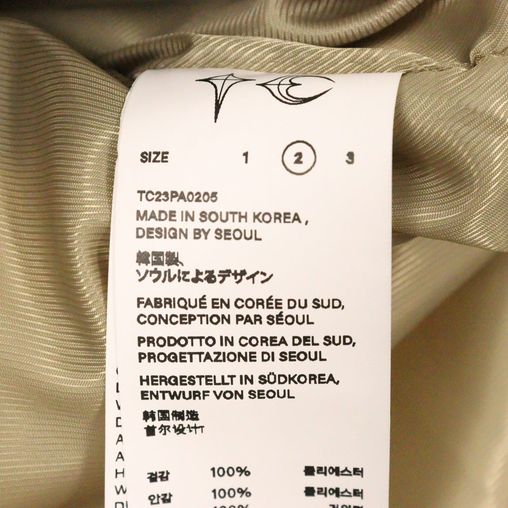 THUG CLUB(サグクラブ) 23AW Cave Goose Down Vest ケーブグースダウンベスト TC23PA02 ベージュ