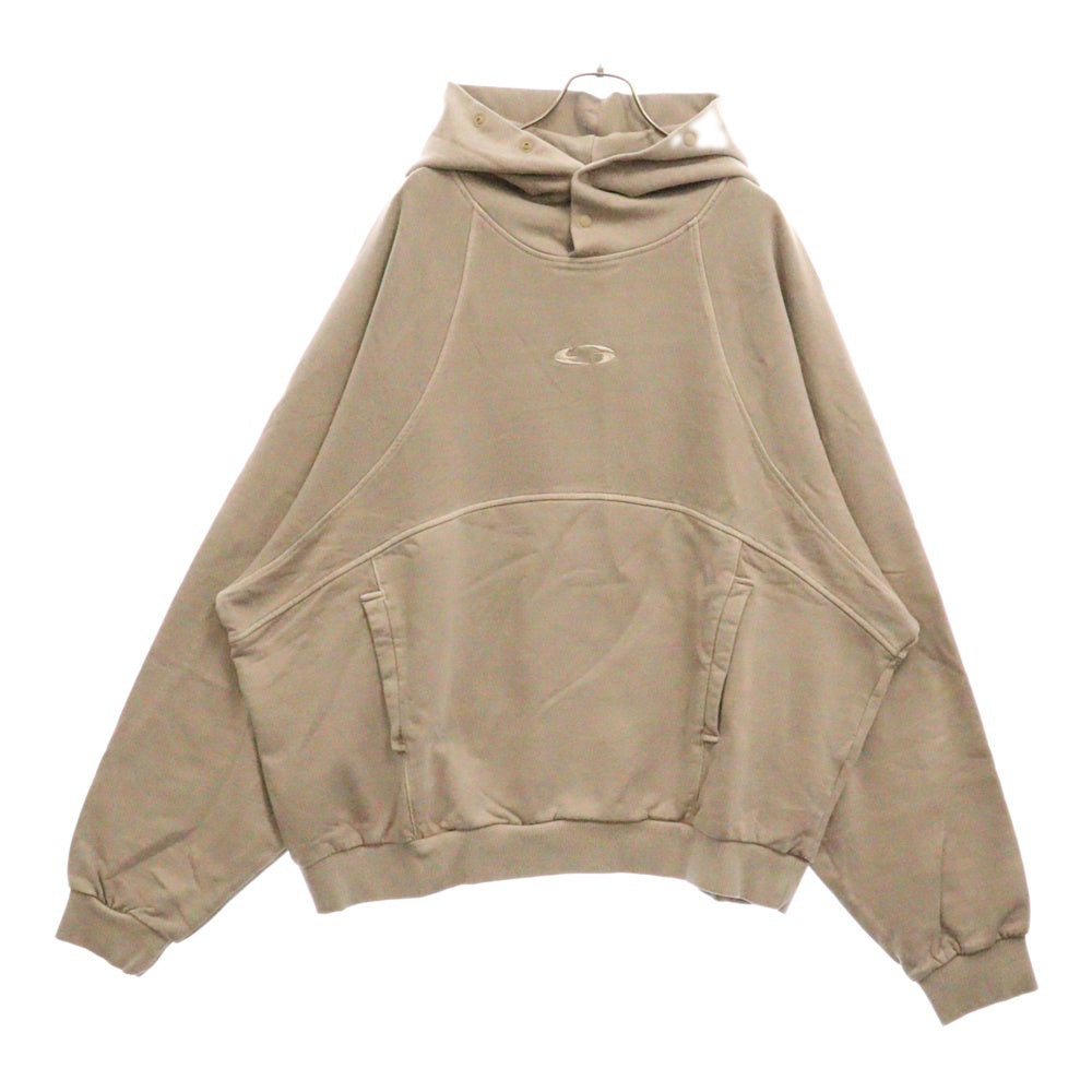 GRAILZ(グレイルズ) 23SS P. DYED STREAMLINE HOODIE ピグメントダイロゴプルオーバーフーディパーカー GR23SSMH02 トープ/ベージュ