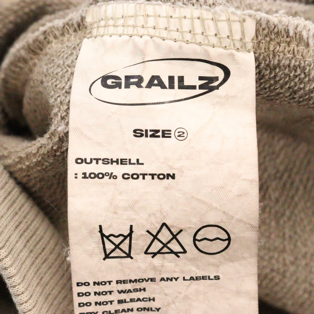 GRAILZ(グレイルズ) 23SS P. DYED STREAMLINE HOODIE ピグメントダイロゴプルオーバーフーディパーカー GR23SSMH02 トープ/ベージュ