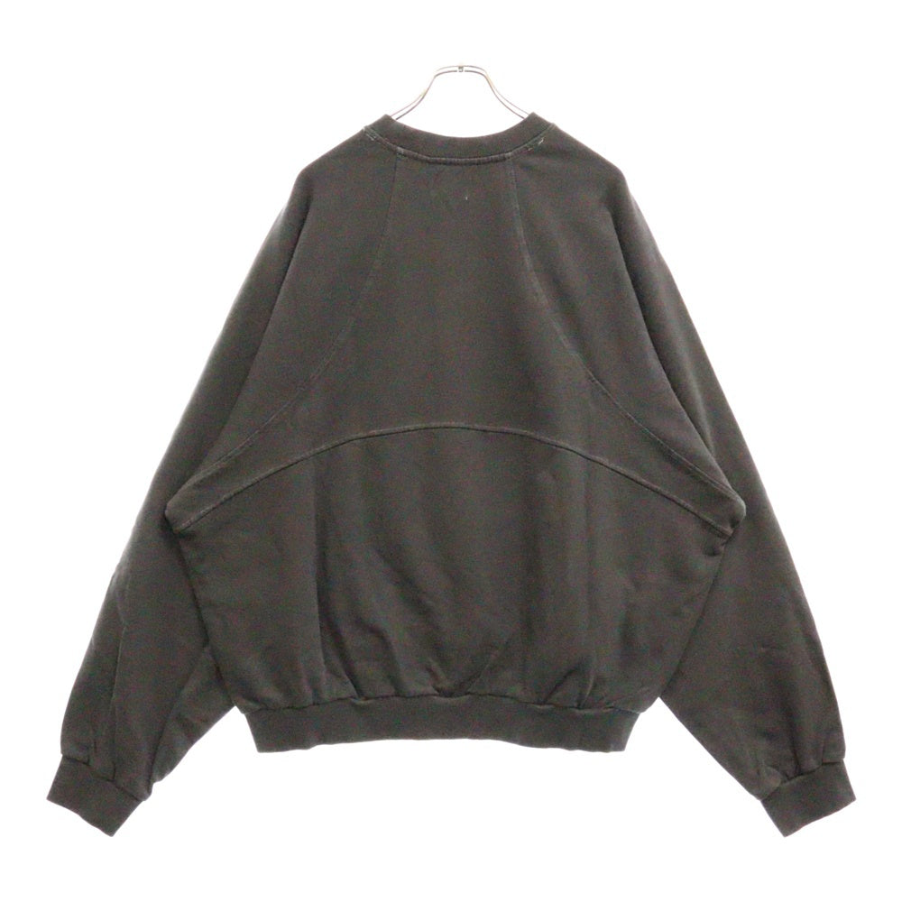 GRAILZ(グレイルズ) 23SS P. DYED STREAMLINE SWEAT ピグメントダイロゴスウェットトレーナー GR23SSMM01 ピグメントブラック