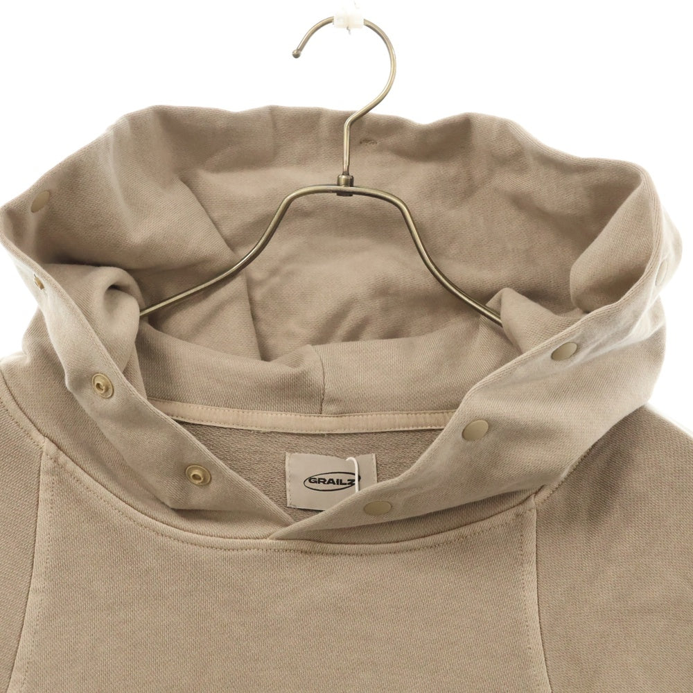 GRAILZ(グレイルズ) 23SS P. DYED STREAMLINE HOODIE ピグメントダイロゴプルオーバーフーディパーカー GR23SSMH02 トープ/ベージュ