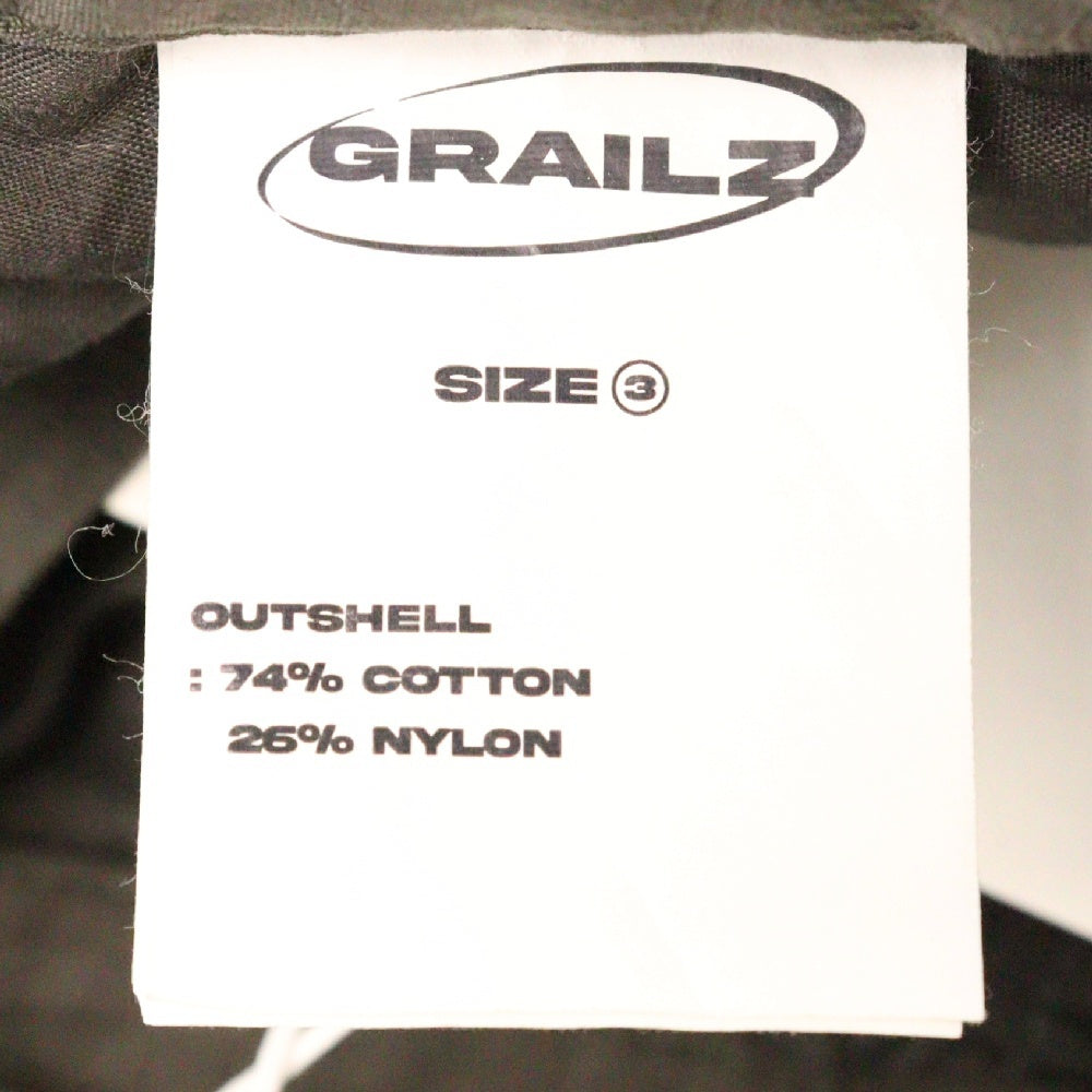 GRAILZ(グレイルズ) 23SS OVAL LARGE FIT CARGO PANTS オーバルラージカーゴパンツ GR23SSMP07 グレー
